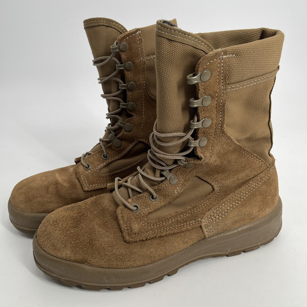 Belleville Boots Men's 7 W USGI Military‎ Gore-Tex Vibram Waterproof Tan EUC